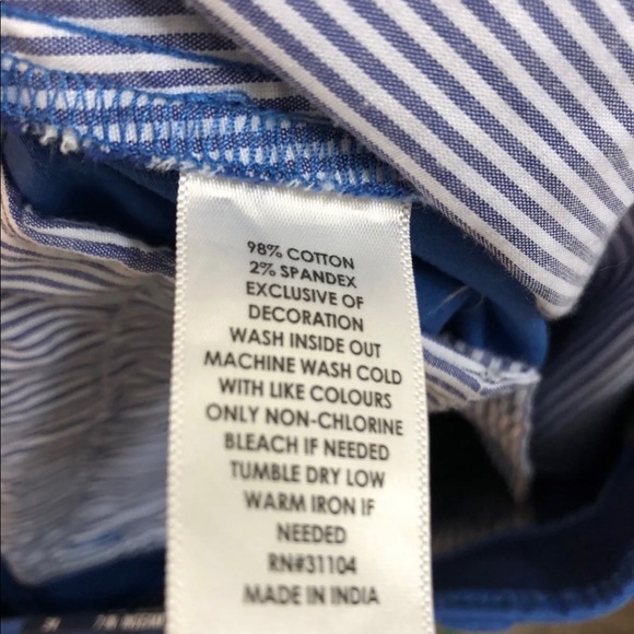 Men’s Crown & Ivy Blue Shorts Size 34 NWT - Picture 7 of 7